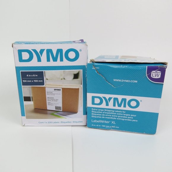 DYMO Labelwriter 4XL Thermal Printer & 3 Boxes of Labels NEW
